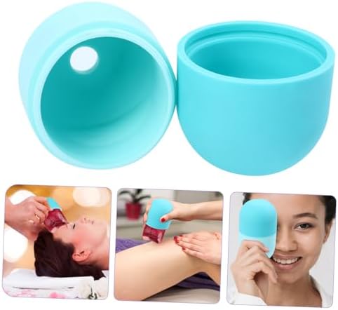 Angoily Multi-use Silicone Cold Compress Face Roller for Home Massage Reduces Puffiness and Wrinkles Eye Relief Tool Versatile Facial Care for Men and Women
