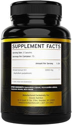 Shilajit Capsules with 85+ Trace Minerals (75 Day Supply, 1000mg Extract per Serving) Himalayan Shilajit for Men & Women with Fulvic Acid - Third Party Tested Supplement, Non GMO, Vegan & USA Made