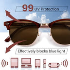 OPTOFENDY Progressive Reading Sunglasses for Women Men No Line Multifocus Sun Readers Outdoor Reading Sunglasses