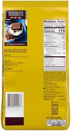 HERSHEY'S Miniatures Assorted Chocolate Candy Party Pack, 35.9 oz