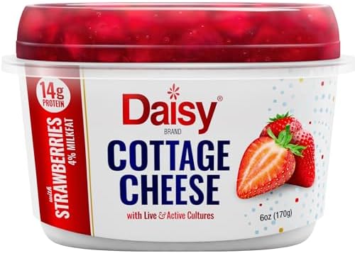 Daisy Brand Strawberry Single 4% Cottage Cheese, 6.0 Oz