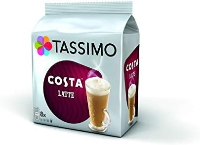 Tassimo 4 Latte Variety Bundle Costa Latte Original + Caramel, Carte Noire Latte Macchiato + Caramel