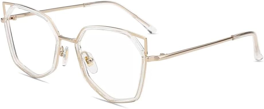 Firmoo Blue Light Blocking Reading Glasses for Women, Stylish Anti Eyestrain Cat Eye Computer Glasses, S985