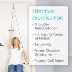 Vive Shoulder Pulley for Physical Therapy - Rotator Cuff Pain Pulley System - Over Door Rehab Exerciser - with Durable Metal Pulley & Comfortable Padded Handles