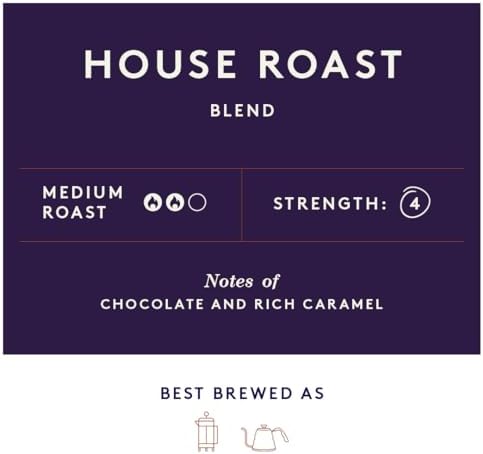 Union Hand Roasted Coffee House Blend Ground Coffee, 200 g