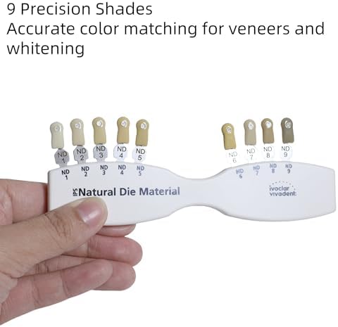 Dental Shade Guide 5 4 Colors | Teeth Whitening Shade Guide | IPS Natural Die Porcelain Veneer Color Guide