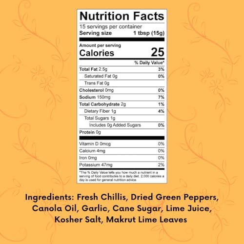 Auria’s Malaysian Kitchen Sambal 8oz - Authentic Southeast Asian Chili Paste, Small Batch, Handmade in NYC (Hot Chili Sambal)
