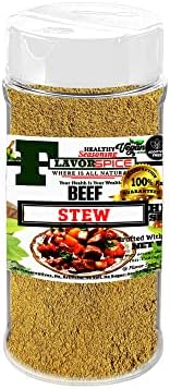 Beef Stew Seasoning Crafted with 100% Natural Herbs and Spices with No Artificial or preservatives, No Salt, No Sugar, No MSG, Gluten, Great For Keto, Great For Vegan (3.8oz(108g)