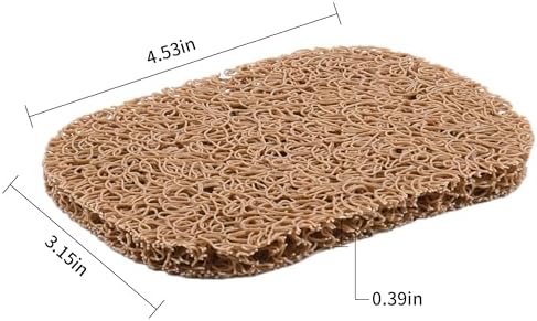 4PCS BPA-Free Soap Savers Pads for Soap Dish,Easy to Clean Soap Lifting Pads Suitable for Shower Kitchen Bathroom Bathroom Travel Hotel Cleaning Product(Coffee)