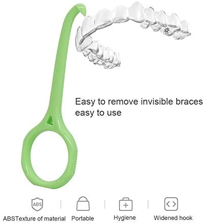 Angzhili 5 Pcs Clear Aligner Removal Tool,Aligner Hooks for Retainers,Oral Care Accessory,Ortho Tray Removal Hooks,Personal Orthodontic Supplies (White)