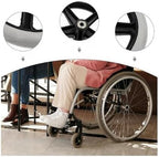 WORDFUN Solid Tires Front Wheel, Lightweight Casters, Front Castor Wheels, 2 Pcs, Replacement Wheels for Wheelchair Rollator, Wear-Resistant Wheel, Ball Bearings