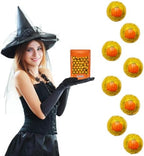 Fruidles Halloween Chocolate Pumpkin Tricky Treat Master Bag, Trick-Or-Treat Party Bag Fillers, individually Wrapped in Multi-Color Design Foils, Kosher Certified (Half-Pound)