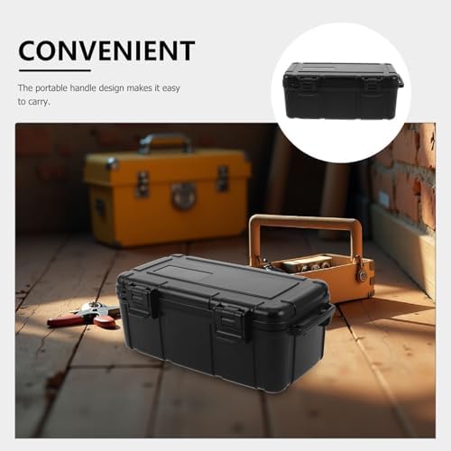 Gatuida Waterproof Plastic Tool Case Portable Hard Protective Storage Box Multi-purpose Outdoor Carrying Organizer for Camping Fishing Emergency Gear