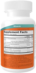 NOW Foods Supplements, Iron Complex Caps, Non-Constipating*, Essential Mineral, 100 Veg Capsules