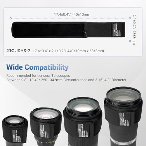 JJC USB Lens Warmer, 80mm-110mm Lens Dew Heater Strip with Temperature Regulator, Condensation Prevention for Telescopes Mirrorless Dsgraphy Lenes Telescope Eyepieces in 3.15"/80mm-4.33"/110mm