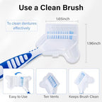 4pcs Denture Brush Cover, White, Plastic, Portable, Ventilated & Draining, Compact & Convenient, Easy to Use & Clean
