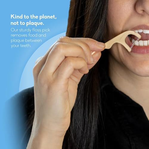 The Humble Co, 2-in-1 Floss Picks, Mint, 50 Picks