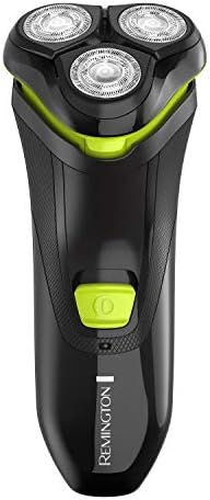 Remington Ultrastyle Rechargeable Rotary Shaver, Pr1320, Black/Neon Green