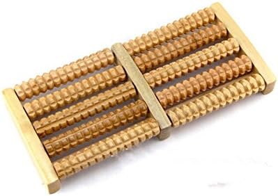 Raw Wooden Wood Roller Foot Massager Stress Relief HealthTherapy Relax Massage