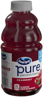 Ocean Spray® Pure Unsweetened Cranberry, 100% Cranberry Juice From Concentrate, 32 Fl Oz Bottle