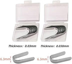 Dental Tofflemire Matrix Bands, M9 Dental Metal Restoration Matrix Bands for Premolar and Molar. (6.3mm, 0.038mm)