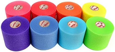 Mueller Rainbow Pack of Sports Pre-Wrap (8 Colors!),30 Yards,Rainbow