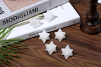 QINJIEJIE Clear Quartz Crystals Merkaba Healing Stones Sacred Meditation Energy Generator 1" Reiki 3D Star Dodecahedron Crystal Grid Home Decor Protection Cleansing Spiritual Healing Crystals Gifts