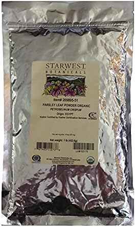 Organic Parsley Leaf Powder 1 Pound (453 grams)