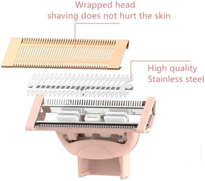 2 Pack Body Razor Replacement Heads for Flawless Nu Razor and Finish Touch Replacement Blades for Women,Rose Gold