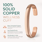 TheraCopper Copper Bracelet for Men & Women — 100% Pure Copper Bracelets — Raw, Solid & Uncoated Authentic Handmade Tibetan Bracelet Cuff Bangles