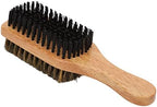 Double Sided Beard Brush, Great for and Detangling, Ergonomic Handle, Nylon, for Men, Rubber Wood Handle, Maintaining Coarse Hair Beard Brush Double Sided