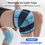 Knee Ice Pack Wrap, 2 Hours Long Lasting Coldness Ice & Compression Therapy Flexible Ice Pack for Knee Replacement Surgery, Arthritis Pain, ACL, Swelling, Sports Injuries(23" × 10.3")