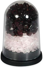 CrystalAge Rose Quartz & Red Garnet Energy Dome