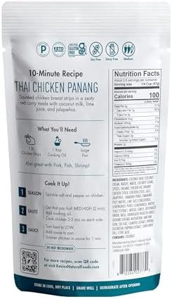 Kevin's Natural Foods Thai Red Curry Sauce - Paleo Simmer Stir-Fry Sauce, Gluten Free, No Preservatives, Non-GMO - 3 Pack