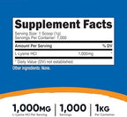 Nutricost L-Lysine Powder 1KG (2.2lbs) - Pure L-Lysine, Non-GMO, Gluten Free