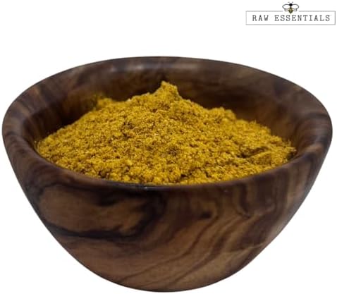 Raw Essentials Curry Powder – Earthy & Spicy Flavor – Ideal for Indian & Asian Dishes – Great in Stews, Rice, Meat, & Veggies – Non-GMO, Gluten-Free, Paleo, Vegan – 8oz Bottle