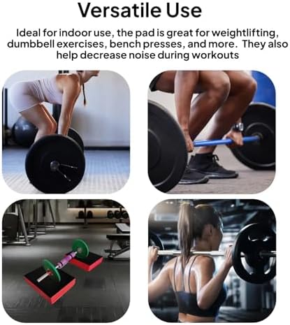 Weightlifting Drop Pad Silence Deadlift Pad Supplies Barbell Cushion Floor Protection for Dumbbell Fitness Bench Press Indoor