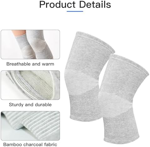 Onecompress - One Compress Premium Bamboo Knee Sleeve 2-pack Original(Large(75-90KG))
