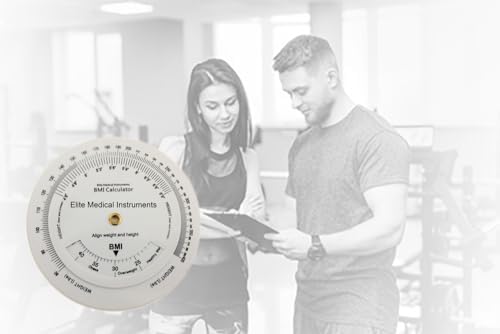 EMI BMI Body Mass Index Wheel Calculator 4.25 inch, Single Sided, Adult ECB-201