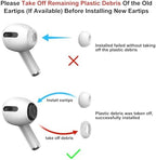3 Pairs Replacement Ear Tips for Airpods Pro and 2nd Generation with Noise Reduction Hole, Silicone Ear Tips for Airpods Pro with Portable Storage Box and Fit in The Charging Case(S/M/L)