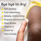 Bubbsi Whipped Coconut Oil Baby Lotion for Eczema, Dry Skin, Baby Acne, KP | Organic Coconut Oil, Shea Butter, Vitamin E | Light, Natural Scent | EU Compliant, Vegan (Refillable, 8oz)