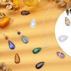 PH PandaHall Teardrop Shaped Natural Gemstone Cabochons