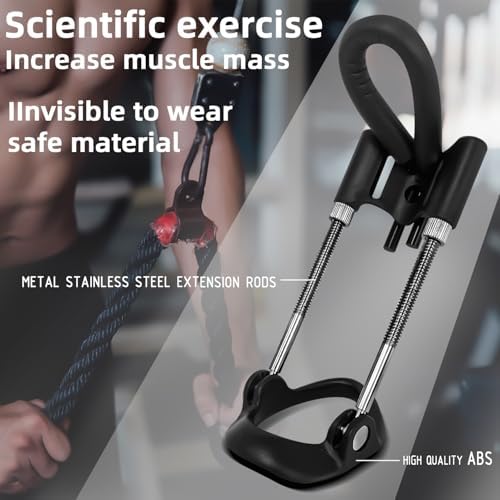 Male Extender Stretchcher Kit, Wearable Adjustable Traction Training Device Set, Male Extension Training Device, 3-Section Metal Extension Pole with 2psc Silicone Sleeves