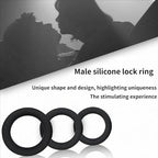 3 PCS Comfortable, Highly Elastic, Invisible Delay Training Rings for Men's Long-Term Training-USLSC007D (Skin Color 3 PCS)