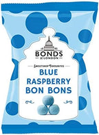 Original Bonds Of London Blue Raspberry Bon Bons Bag Sugar Dusted Raspberry Flavored Chewy Sweets Imported From The UK England