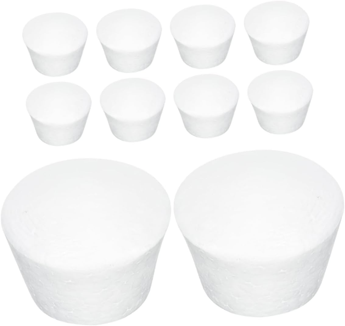jojofuny 10pcs Smooth Foam Balls Cake Model Creative Shaped Cake Dummies for Practice Decorations
