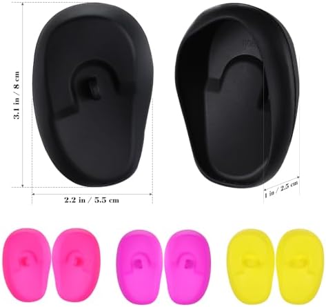 4 Pairs Earmuffs Hair Dyeing Ear Covers Tender Ear Covers Ear Protective Sleeves Ear Protection Tools Hairdressing Special Hairdressing Ear Covers Hair Dye Accessories