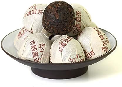 Puerh Tea Cake 80Pcs / 15.87oz 2009 Year Ripe Shu Supreme Langhe Bulang Mountain - Chinese Yunnan Puer Pu'er Pu-erh Tea - Mini Tuocha