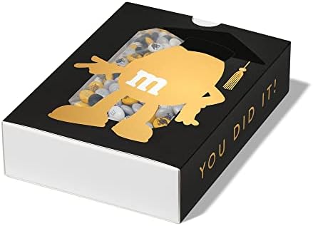 M&M’S WORLD Graduation Character Gift Box - Chocolate Gift Box with Graduation-Themed Icons Printed on Chocolate Candies