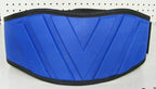 V Shape Blue Neoprene Lower Back Support Belt Brace S/M